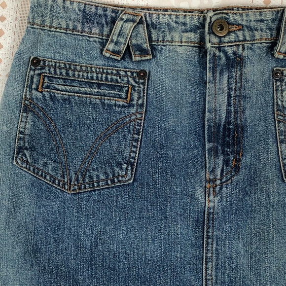 D&G DOLCE & GABBANA jean mini skirt 30 denim b1205 - Picture 3 of 8